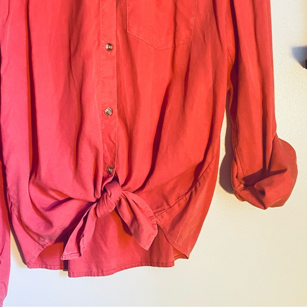 Cinnamon Colored Lightweight Collared Button Down… - image 8